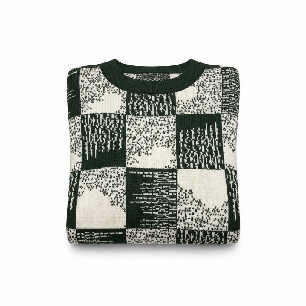 FUXY Kids Pullover – Grün Weiß