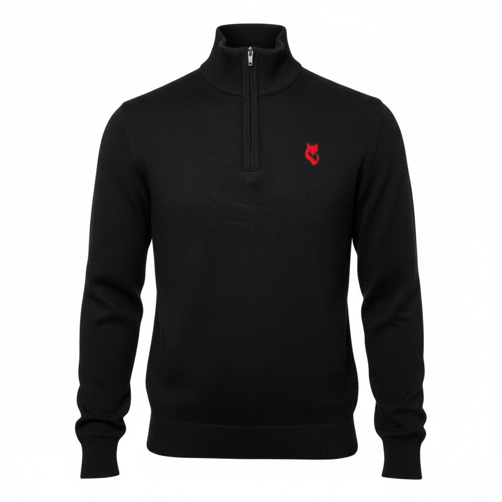 FUXY Feinstrickpullover – Black Edition