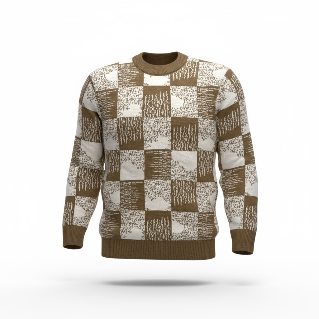 FUXY Kids Pullover – Braun Weiß