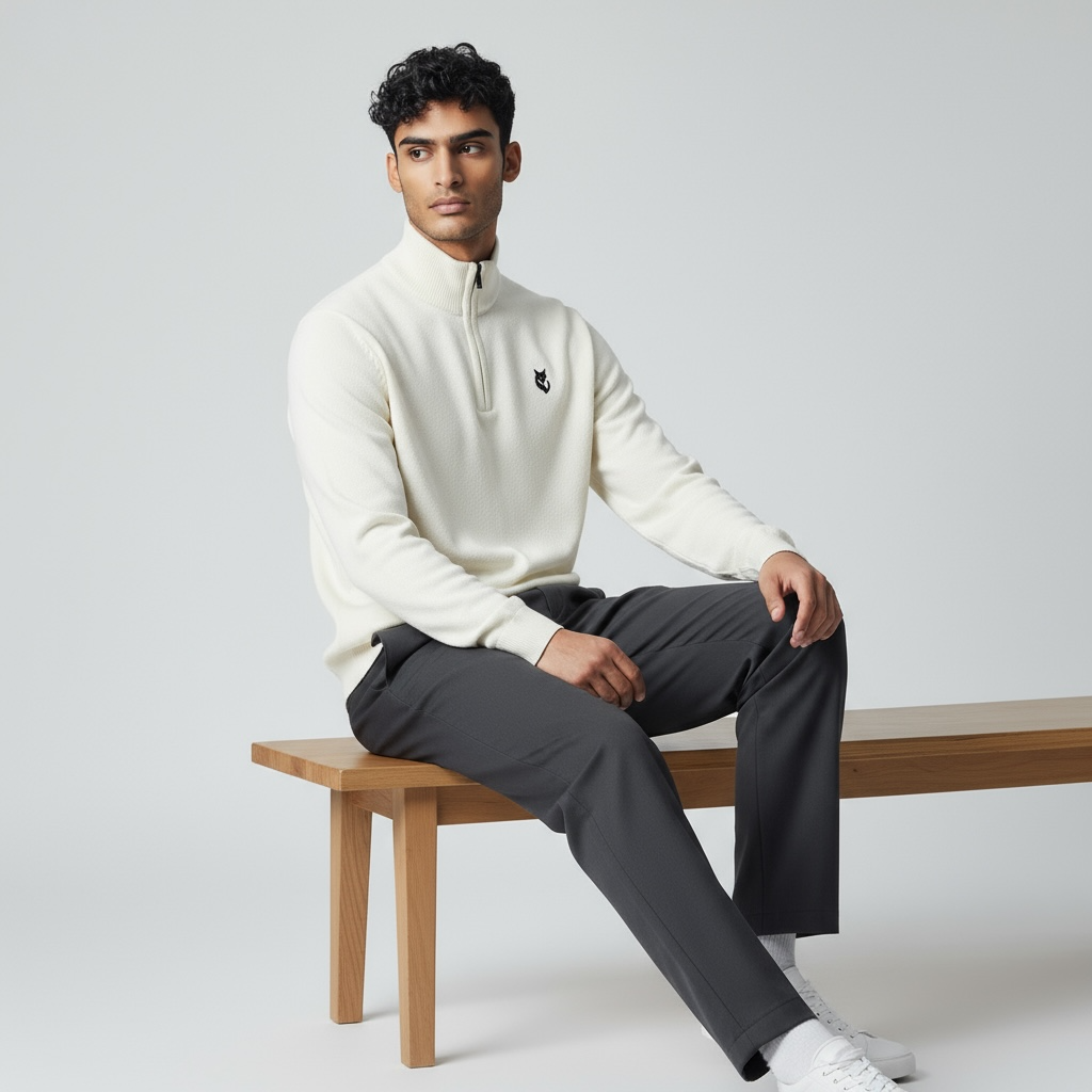 FUXY Strickpullover (Feinstrick, Ivory)