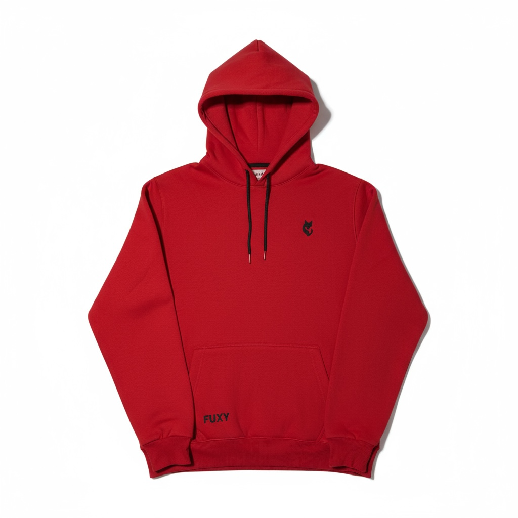 FUXY Essential Hoodie – Red Edition