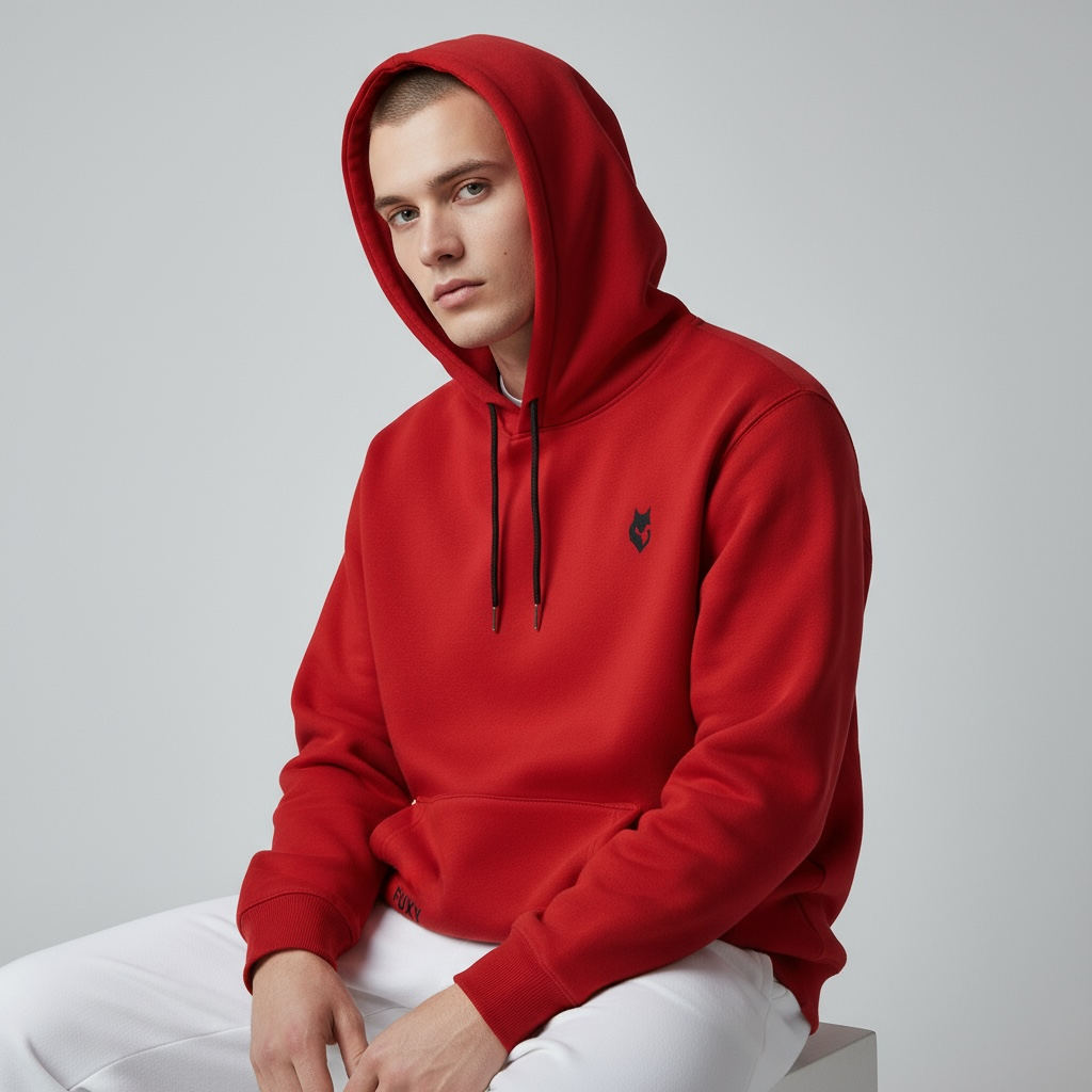 FUXY Essential Hoodie – Red Edition