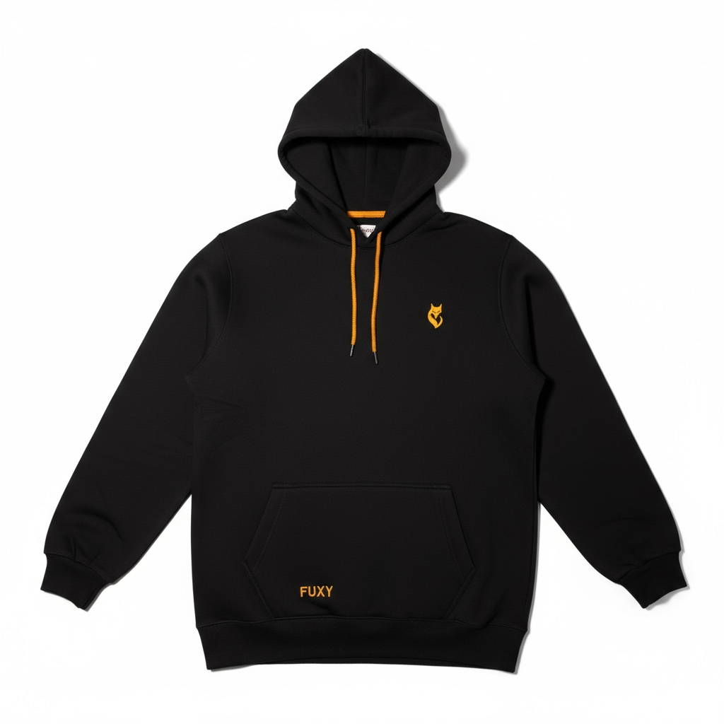 FUXY Essential Hoodie – Black Edition